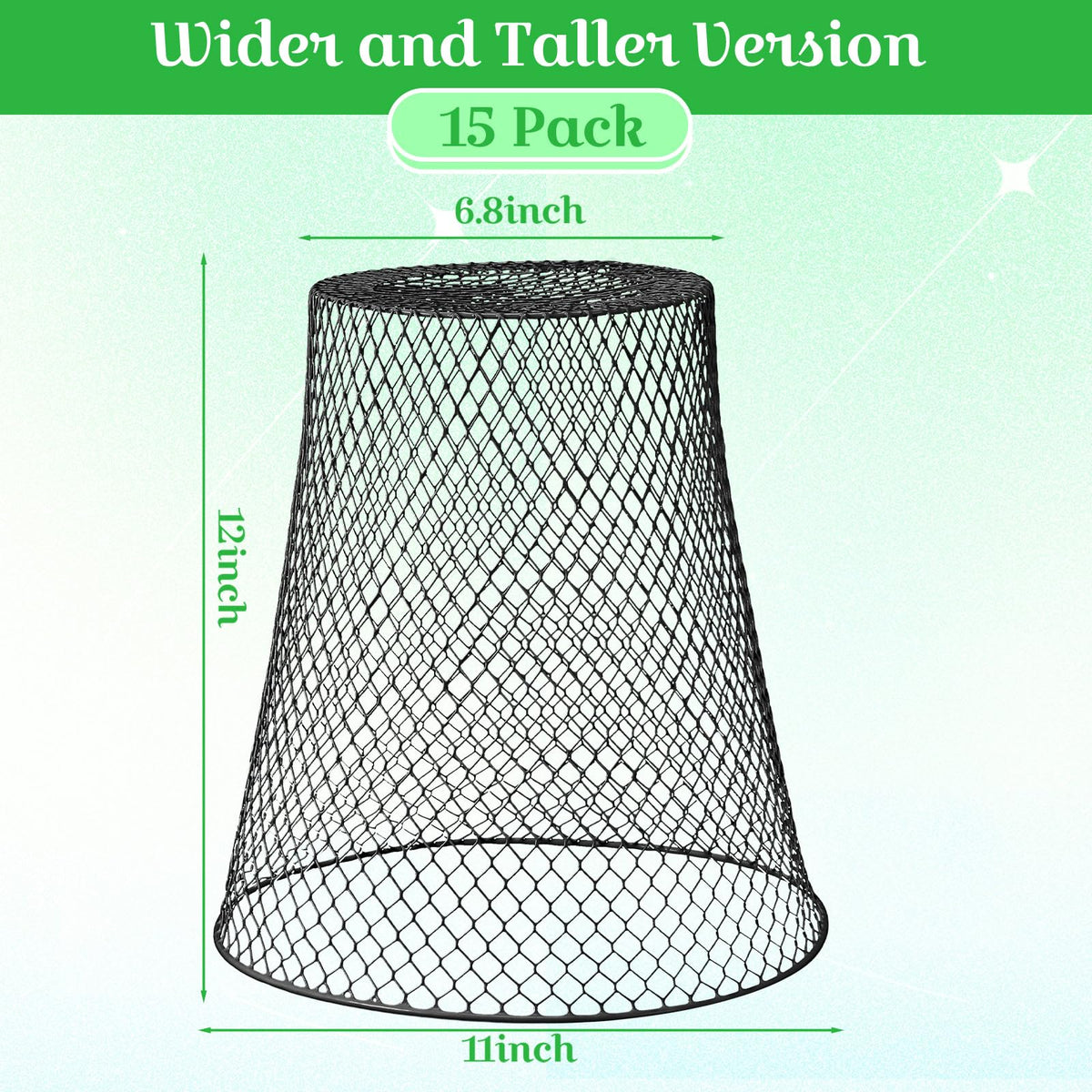 Therwen garden stakes pack supports cloche stability in soil.