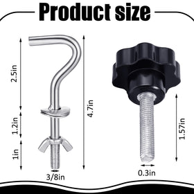 Therwen hammock stand hook set provides durable support for relaxed outdoor lounging.