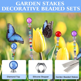 Therwen pink diamond top stake adds color to indoor plant displays