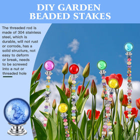 Therwen red diamond top stake enhances yard decor and seasonal displays