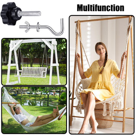Therwen outdoor indoor hanging hardware adapts to trees, posts, walls for flexible setups.