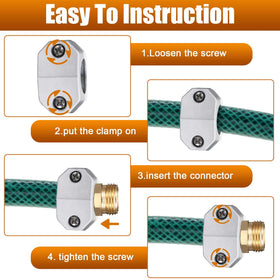 Includes rubber seals to prevent leaks and extend hose life