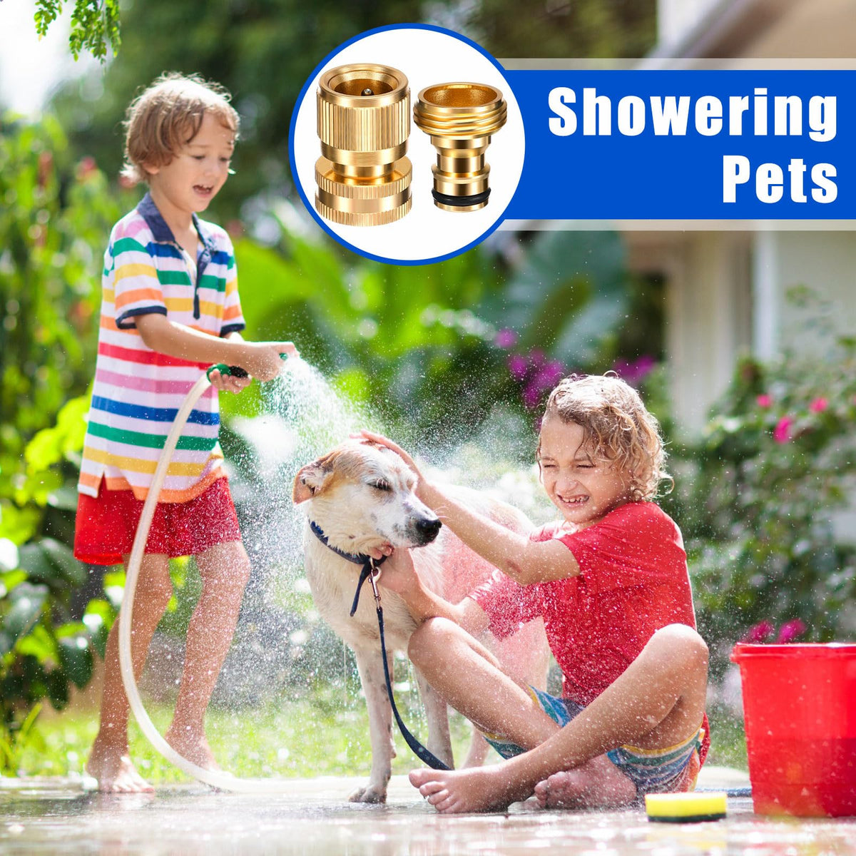 Therwen 3/4-inch compatibility fits standard hoses and accessories.