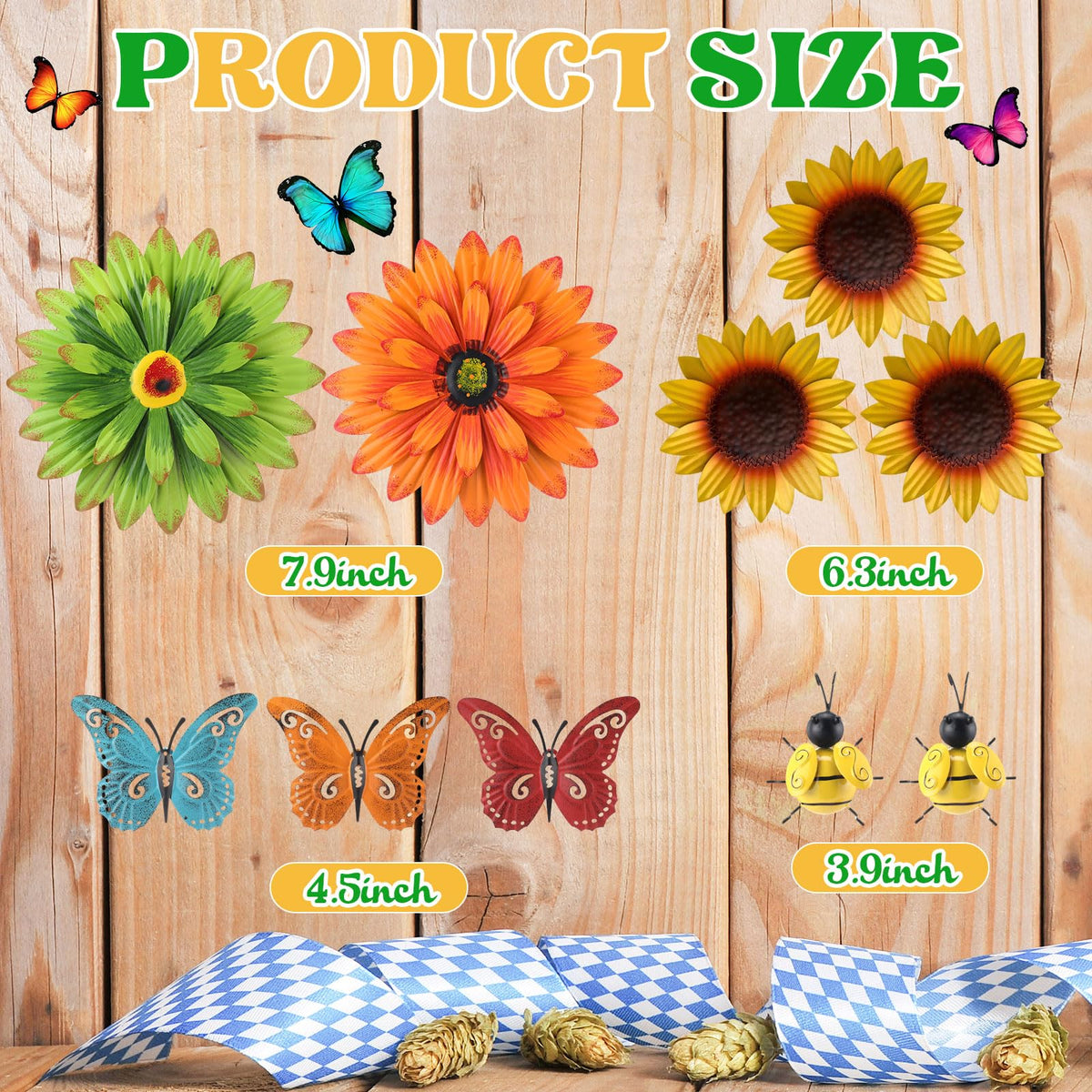 Therwen sunflower wall decor brings sunny vitality to spaces.