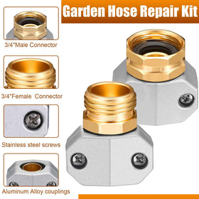 Threaded hose adapters show secure leak-free connections
