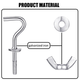Therwen umbrella screw knob ensures sturdy attachment on most stands and canopies.