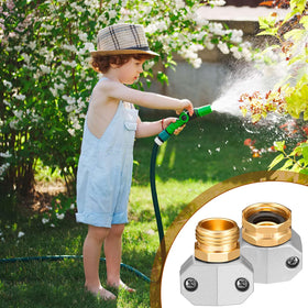 Universal fit works with hoses, faucets, and sprinklers