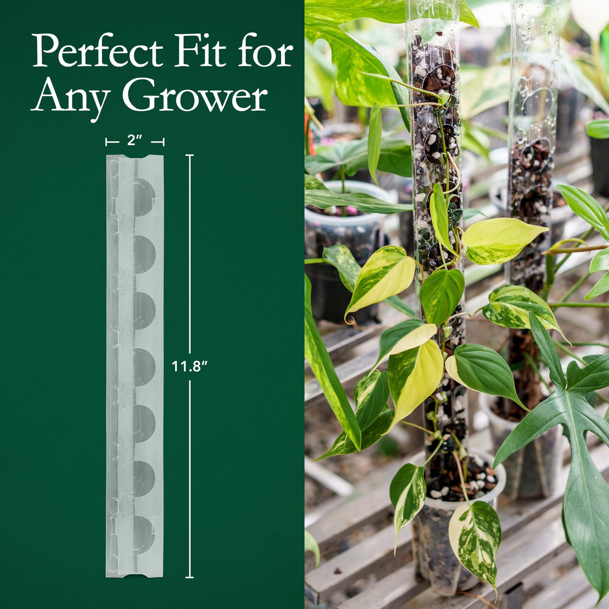 THICCLY GrowPole extendable with click-lock system for seamless stacking