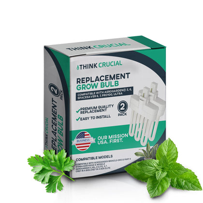 Think Crucial Aerogarden-compatible grow bulbs illuminate hydroponic setups