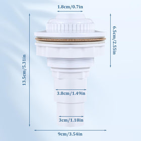 Thinp 3/4 inch eyeball return jet demonstrating adjustable flow for targeted water direction.