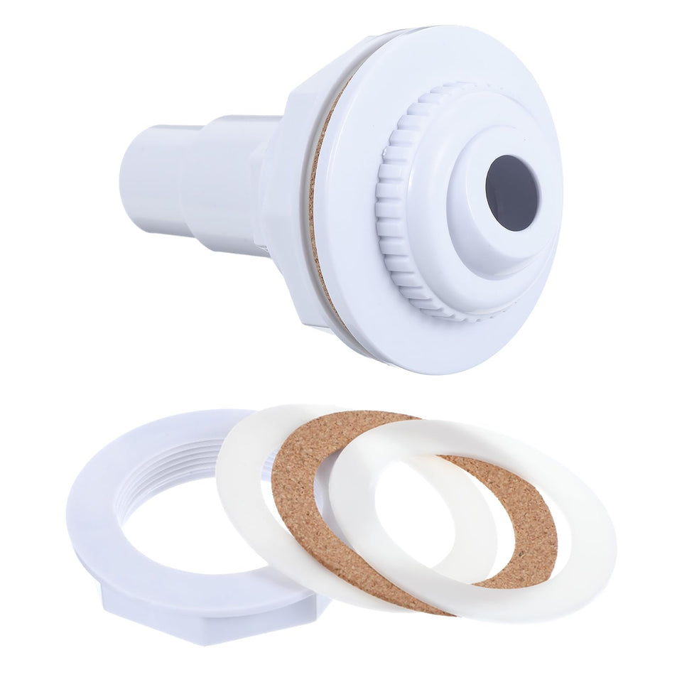 Thinp pool return jet kit with gaskets for above-ground pools improves circulation.
