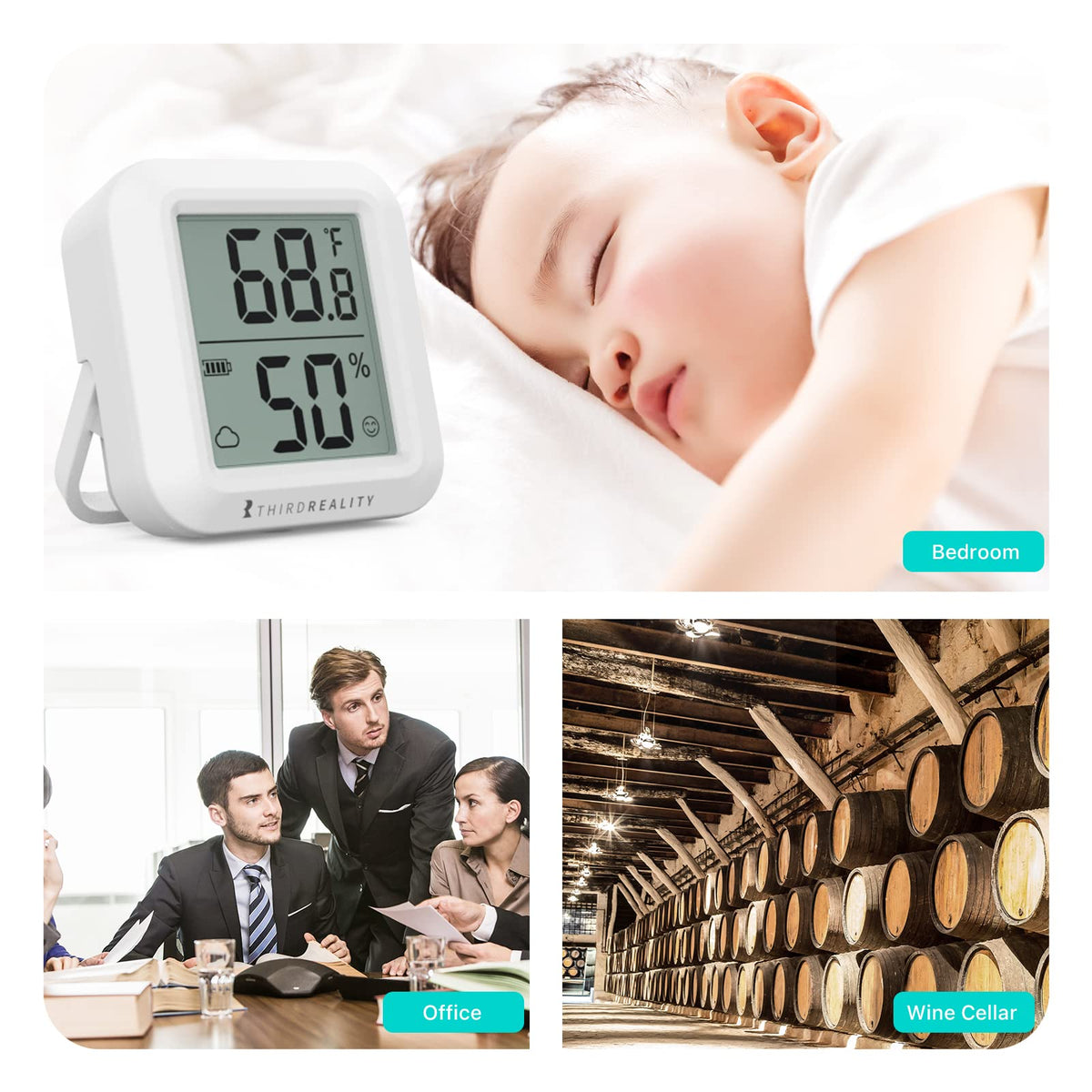 ThirdReality Zigbee sensor long-lasting 1-year battery life with included AAA batteries.