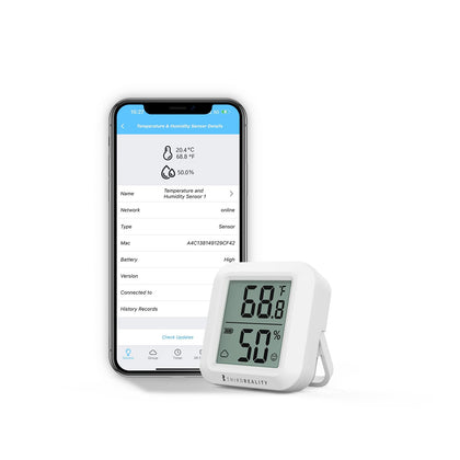 ThirdReality Zigbee sensor LCD display shows temperature and humidity at a glance.