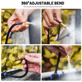 Thiswing 22 misting nozzles deliver uniform hydration for beds and containers.