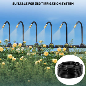 Thiswing greenhouse irrigation setup enables efficient watering for crops and ornamentals.