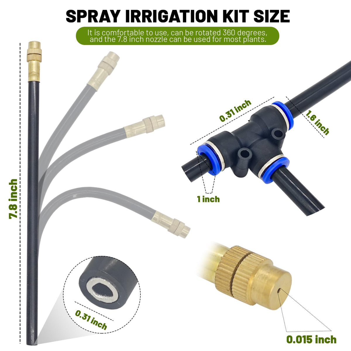 Thiswing garden mister helps cool patios and greenhouses with fine atomization.