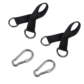THJJSS hammock straps mounted on a sturdy tree for outdoor swinging