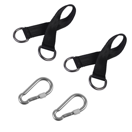 THJJSS hammock straps mounted on a sturdy tree for outdoor swinging