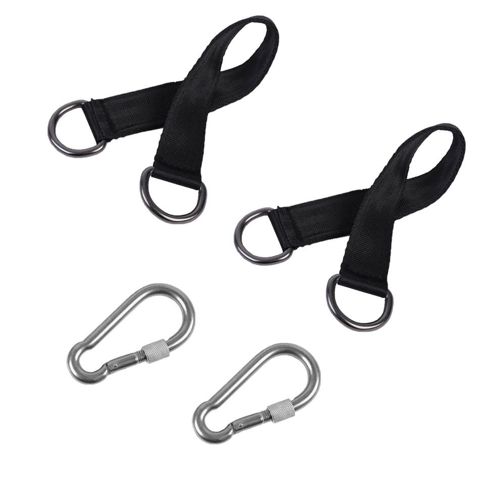 THJJSS hammock straps mounted on a sturdy tree for outdoor swinging