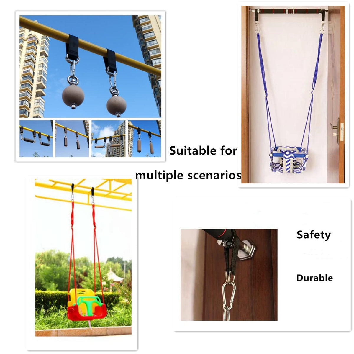 THJJSS wide uses from swings to gym setups.