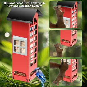THKFUL outdoor feeder showing easy-refill design for garden birds.