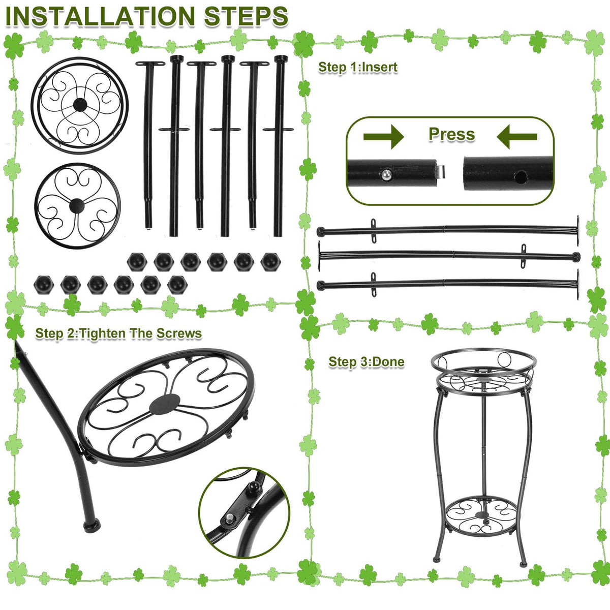 THKFUL space-saving display helps keep plants neat and accessible