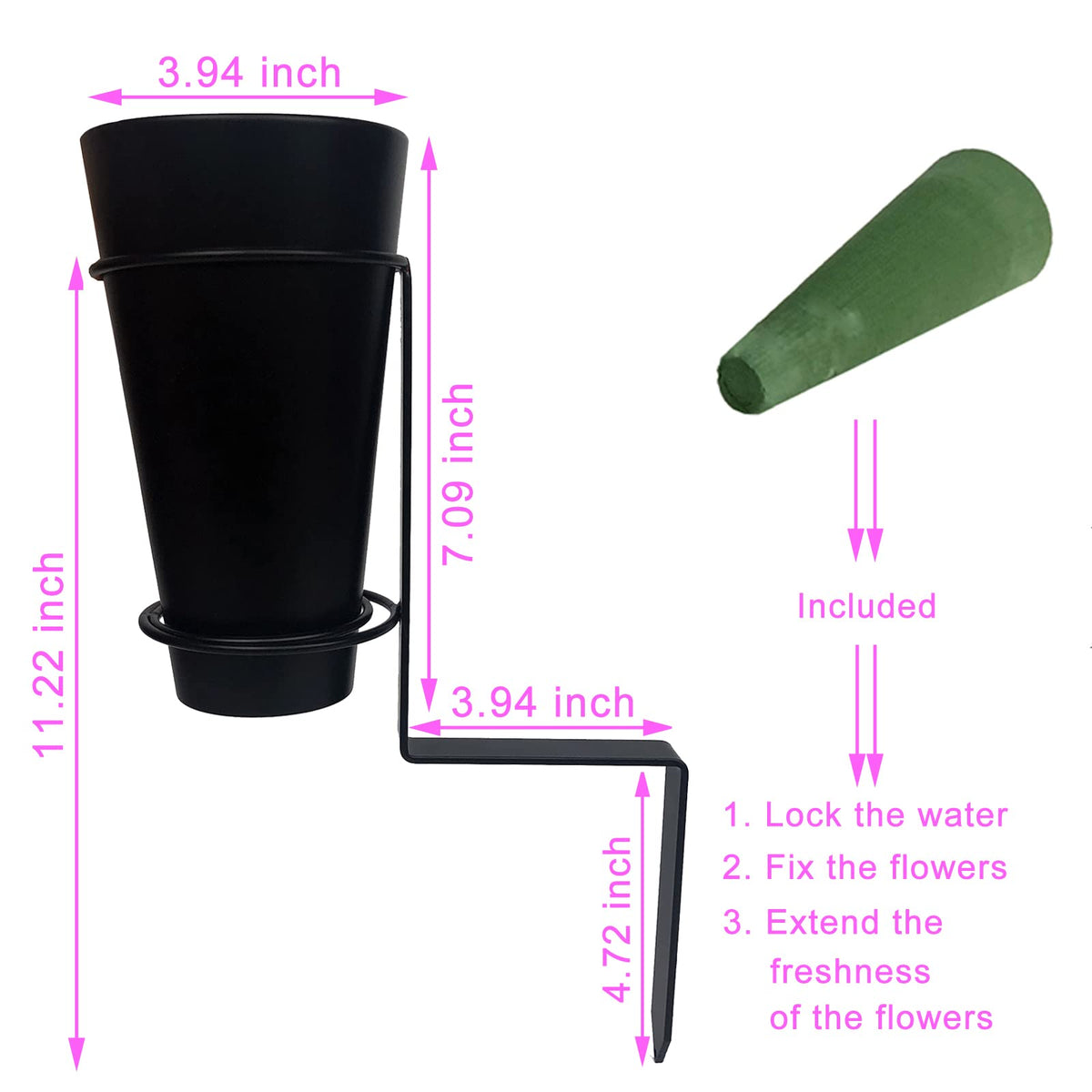 ThmuBtOa floral foam cones for grave vase enable customized arrangements.
