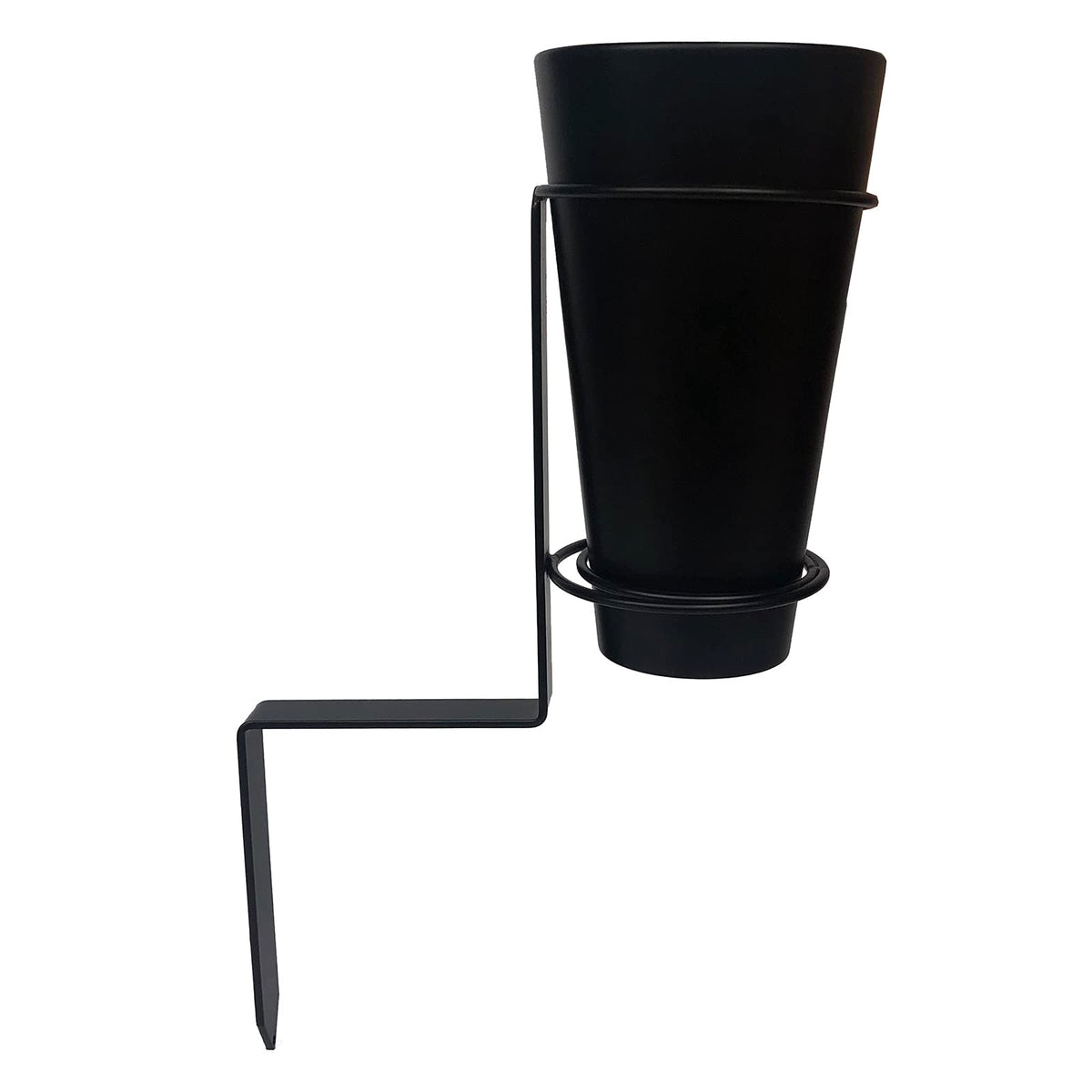ThmuBtOa metal cemetery vase blue headstone display with upright stability.