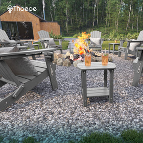 THOEOE all-year outdoor table use with durable weather-resistant materials