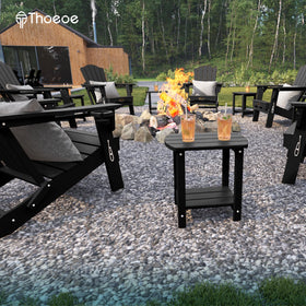 THOEOE Adirondack side table low-maintenance cleaning with soap and water