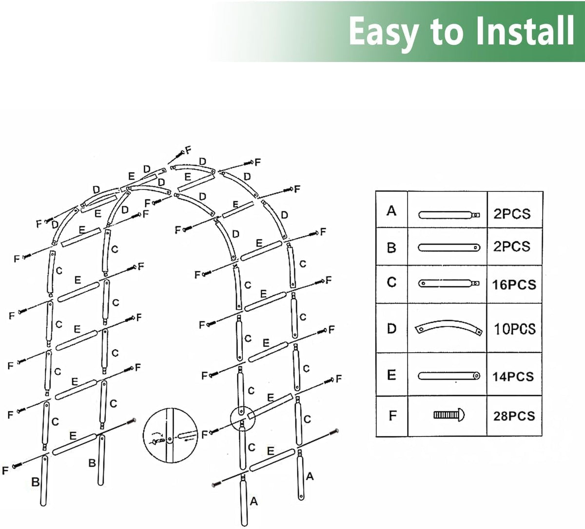 THORISE plant-supporting arch helps vines climb and display beauty