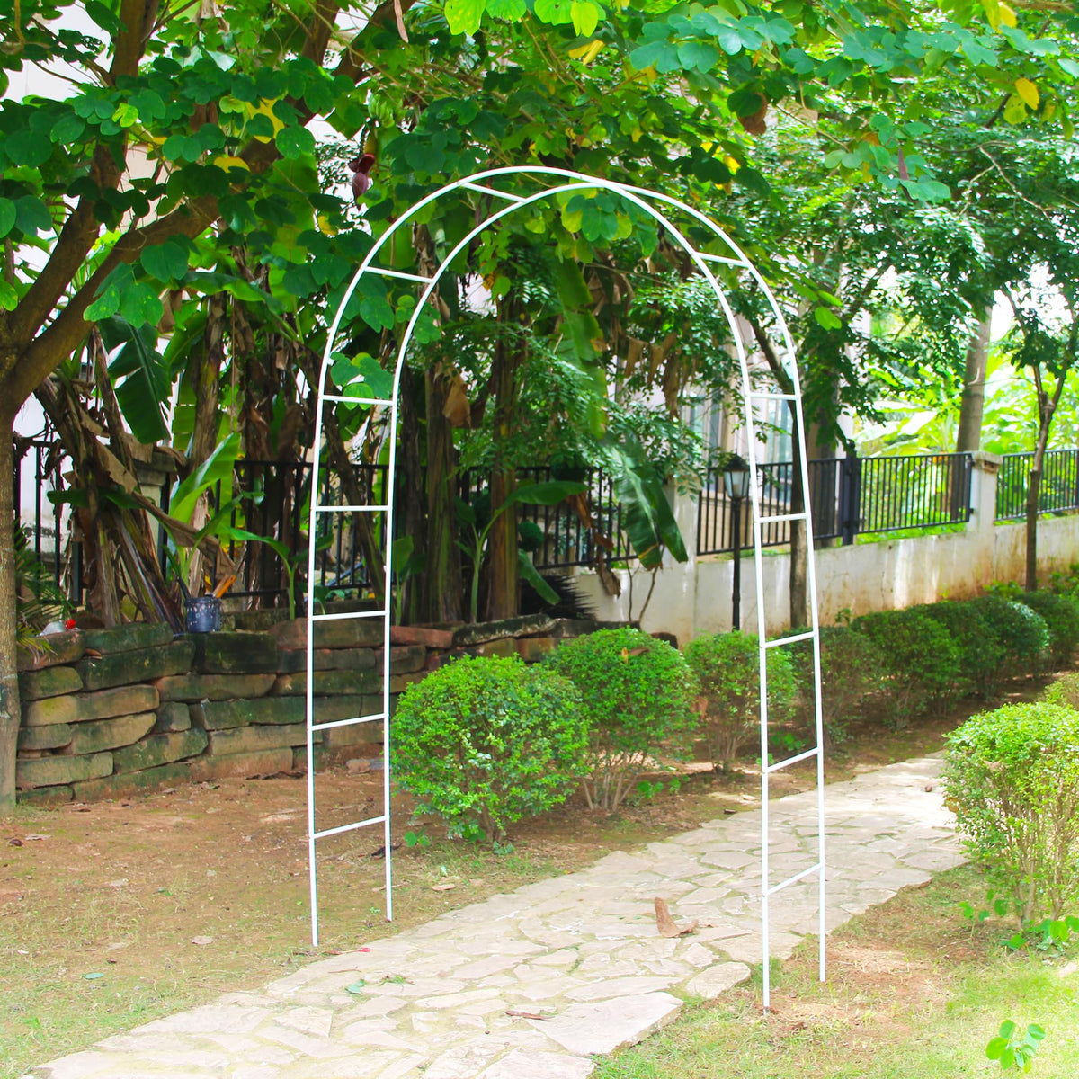 THORISE pergola arch backyard feature adds timeless architectural charm.
