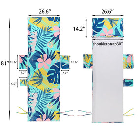 THOVSMOON Palm leaves pattern towel adds poolside style