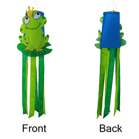 THQZLH colorful frog windsock backyard charm enhances curb appeal and summer ambiance.