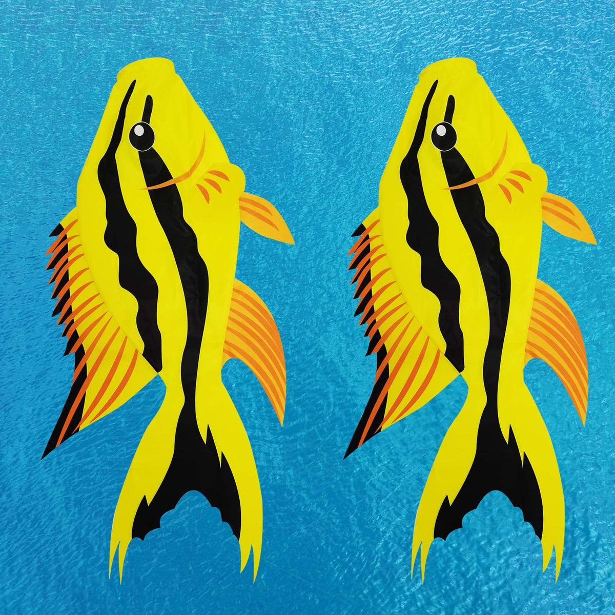 THQZLH fish windsock deck ornament creates a cheerful focal point.