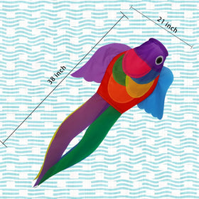 THQZLH fish windsock mouth diameter 6-inch for striking entrance decor