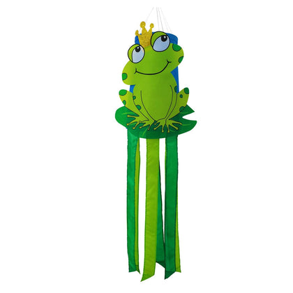 THQZLH frog windsock 40inch garden display adds playful motion to outdoor spaces.