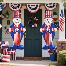 THQZLH Memorial Day windsock adds festive patriotic touch.