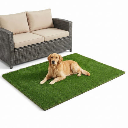 Three Oranges artificial grass rug shows lush realism and cloud-softness for foot comfort