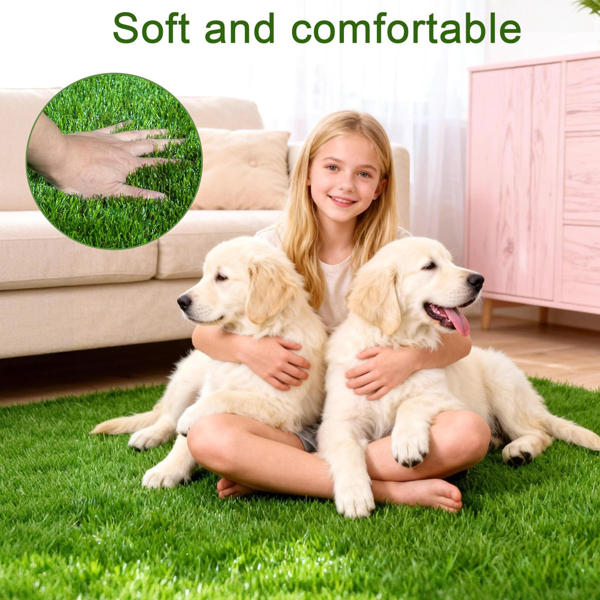 Three Oranges safe, eco-friendly turf provides maintenance-free enjoyment for families