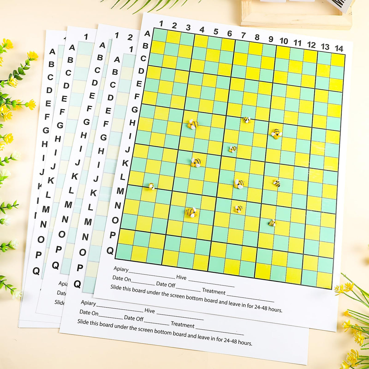 Threehoney design helps reduce cold air ingress when used with a bottom board