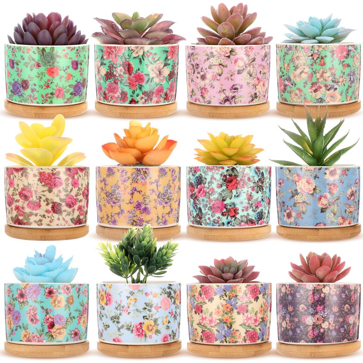 Threehoney ceramic succulent pot with drainage holes for healthy watering.