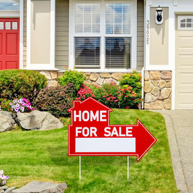 Threehoney double-sided arrow sign reaches buyers from both directions, boosting visibility.