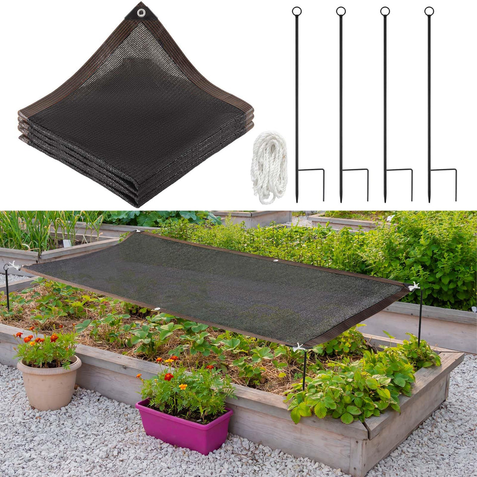 Threehoney shade cloth filtering sun while keeping airflow for vegetables