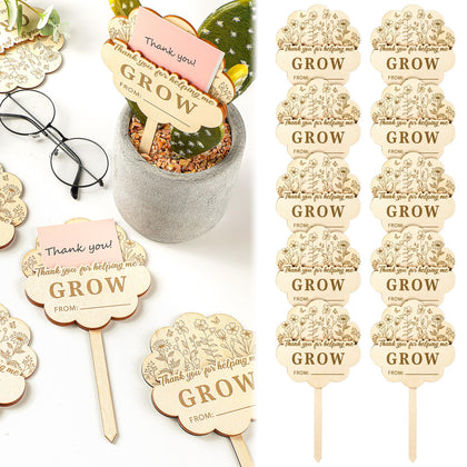 Threehoney teacher tags with gift card holder close-up for gifting