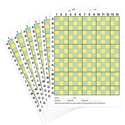 Threehoney varroa mite counting board with large 20x15 inch surface for quick counts