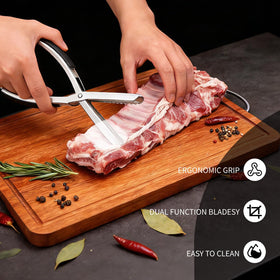 Threemonkys Rib Membrane Removal Tool in use on ribs for faster prep