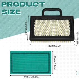 Threlaco 499486S air filter close-up showing layered media for particle protection