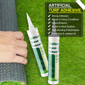 Threlaco turf glue green formula highlighting discreet adhesion for lawns