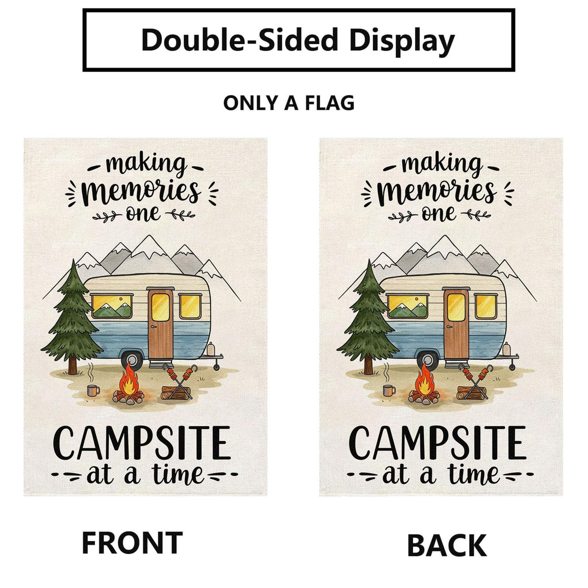 Thriano outdoor flag showing top sleeve for easy installation on a flagpole